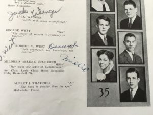 Al's high school senior picture from West High School Columbus Ohio 1935